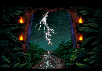 Jurassic Park SEGA Genesis/Mega Drive title screen