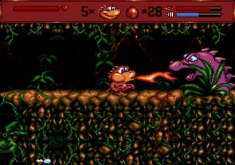 Radical Rex Level 1 gameplay on SEGA Genesis/Mega Drive