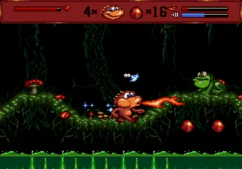 Radical Rex Level 2 gameplay on SEGA Genesis/Mega Drive