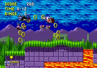 Sonic the Hedgehog - Drunk Mode Sonic acting erratically during the demo sequence