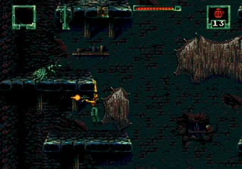 Gameplay from Level 3 in Stargate on SEGA Genesis/Mega Drive