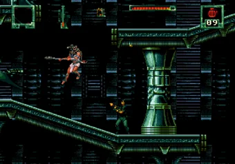 Gameplay from Level 8 in Stargate on SEGA Genesis/Mega Drive