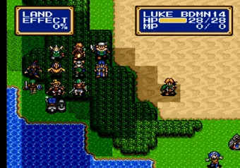 Battle Shining Force II — turn-based grid battle on SEGA Genesis/Mega Drive