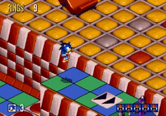Spring Stadium Zone Sonic 3D Blast — Spring Stadium Zone gameplay on SEGA Genesis
