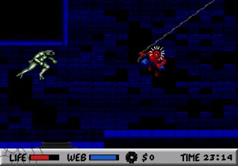 Spider-Man vs. The Kingpin — Sewers stage gameplay on SEGA Genesis/Mega Drive
