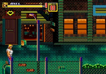 Secret 1-up location - beginning of Stage 1 Collecting hidden 1-up at the start of Stage 1 in Streets of Rage 2