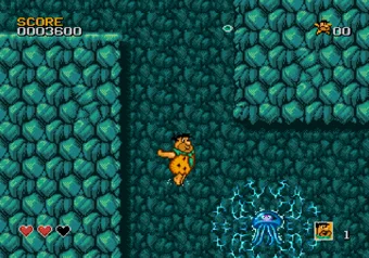 Level 2 — Swimming Pool The Flintstones — Swimming Pool level gameplay on SEGA Genesis/Mega Drive