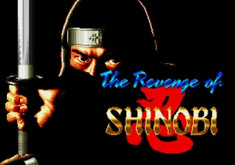 The Revenge of Shinobi title screen on SEGA Genesis/Mega Drive