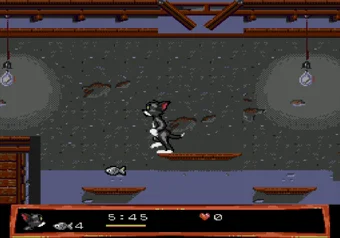 Level 5 gameplay Level 5 gameplay from Tom and Jerry: Frantic Antics on SEGA Genesis/Mega Drive