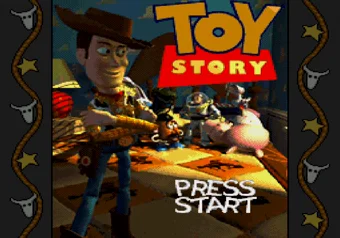 Toy Story title screen on SEGA Genesis/Mega Drive