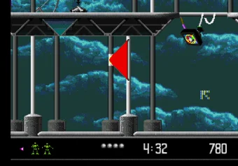 Vectorman — free movement cursor mode from the CALL A CAB pause code