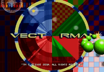 Vectorman title screen on SEGA Genesis/Mega Drive