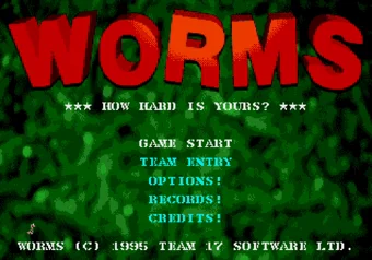 Title Screen Worms title screen on SEGA Genesis/Mega Drive