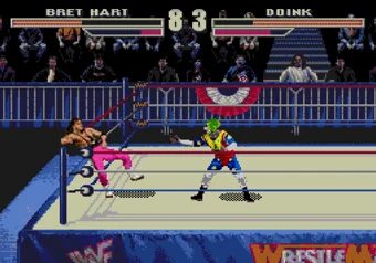 Bret Hart Bret Hart in WWF WrestleMania: The Arcade Game on SEGA Genesis/Mega Drive