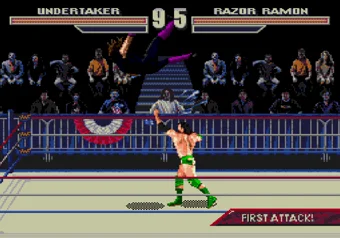 Immortality Cheat Immortality cheat enabled in WWF WrestleMania: The Arcade Game on SEGA Genesis/Mega Drive