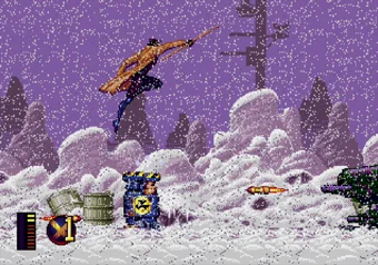 Invincibility Cheat Activated X-Men 2: Clone Wars - Invincibility cheat active on SEGA Genesis/Mega Drive