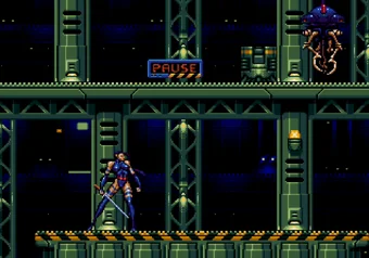 Level Skip Cheat Demonstration X-Men 2: Clone Wars - game on pause on SEGA Genesis/Mega Drive