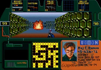 Zero Tolerance — Sub-Basement 7 level gameplay on SEGA Genesis/Mega Drive